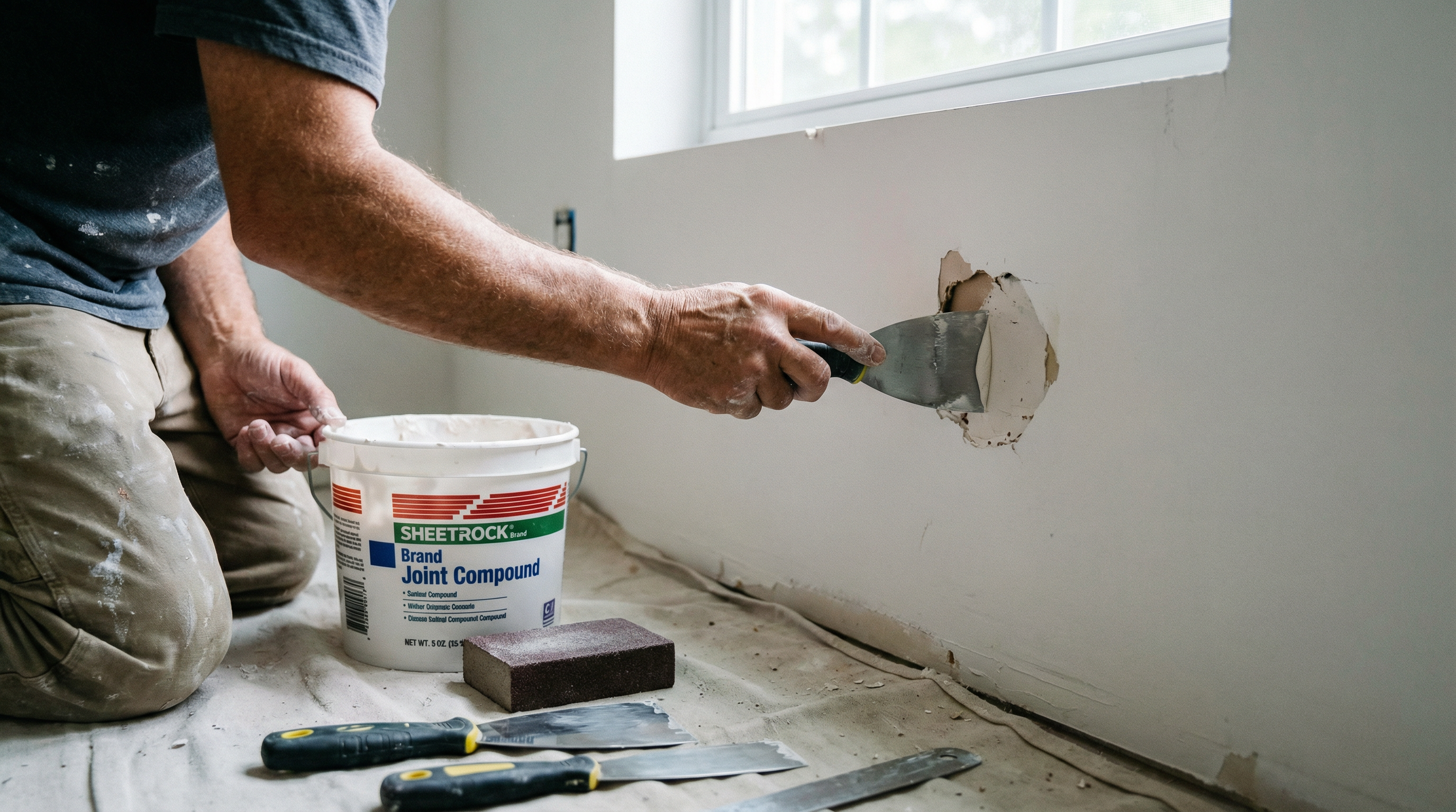 Drywall repair work